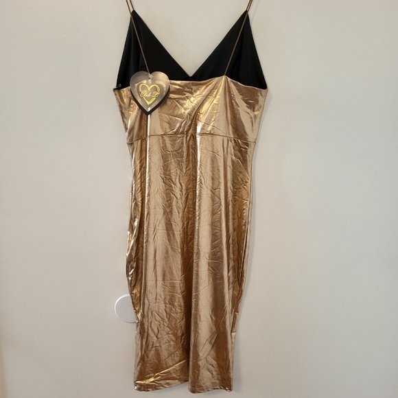 Club L Gold Metallic Midi Dress - Picture 6 of 6